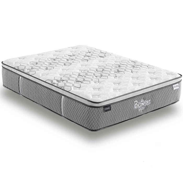 Matelas Biconfort 140x190 | Indépendance Couchage : 2 Types de Conforts | Épaisseur 32 cm | Mémoire de Forme et Ressorts Ensachés