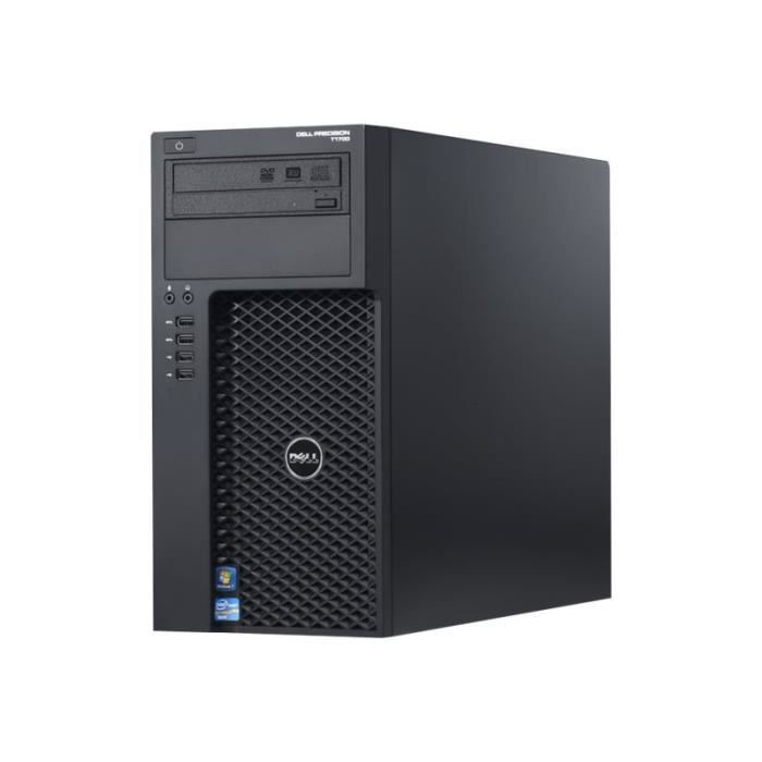 Dell Precision T1700 MT 1 x Core i7 4790 - 3.6 GHz RAM 8 Go HDD 1 To graveur de DVD FirePro V3900 GigE Win 8.1 Pro 64 bits…