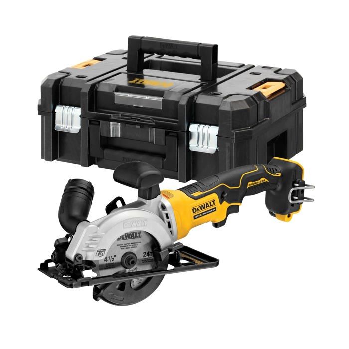 Scie circulaire XR DCS571NT 18 V 115 mm machine seule en coffret T STAK Dewalt DCS571NT - vue 2