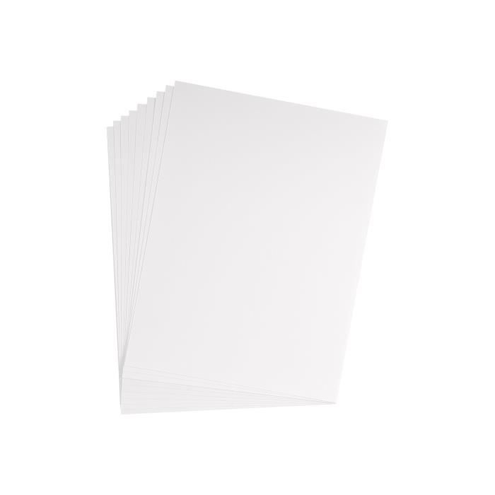 Lot de 2 160 g/m² A2 Ramette de 25 feuilles de papier dessin croquis blanc