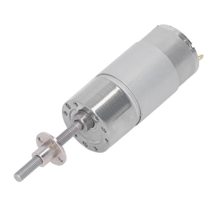 Motoréducteur 12V 130 RPM, Moteur à Engrenage à Vis Sans Fin - Pour Ouvre-fenêtres, Portes, Treuils Et Automatismes - 10