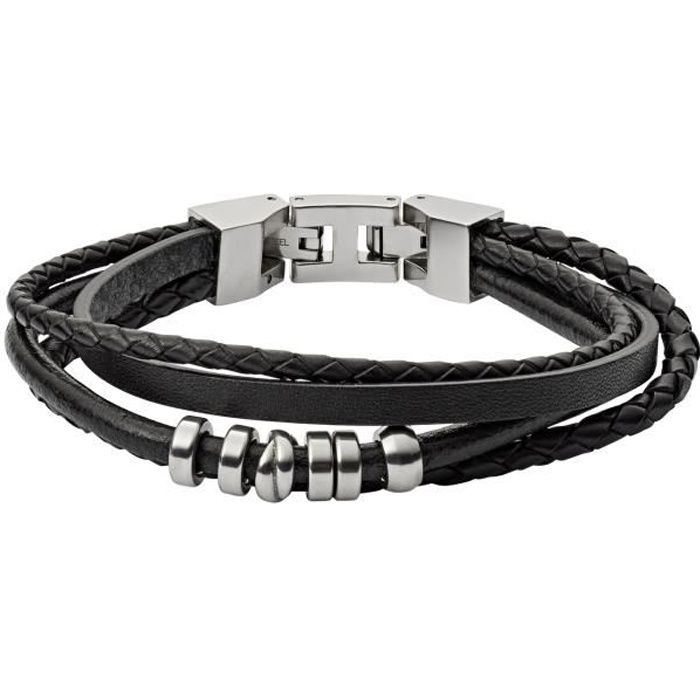 Fossil bracelet homme cuir outlet