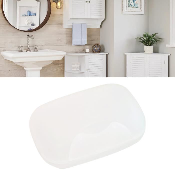 Porte-savon en barre avec couvercle rabattable, crochet de bac de vidange pour