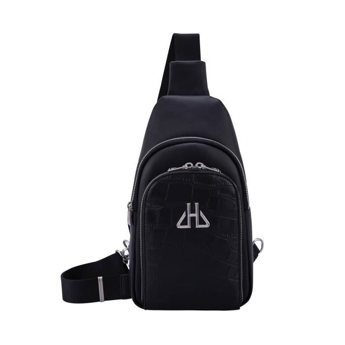 Sacoche Horspist ROMA CROCO Couleur Noir Cdiscount Bagagerie