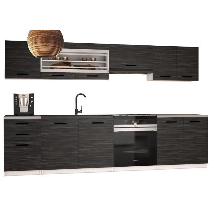 TAHLIA - Cuisine complète L240 cm - Cuisine droite 7 pcs - Plan de ...