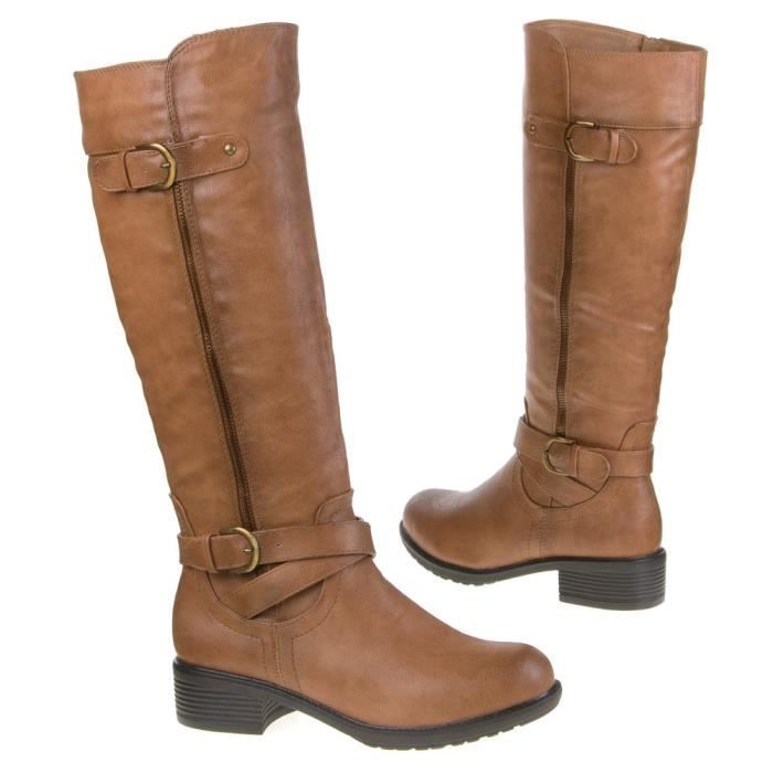 bottine style motard femme