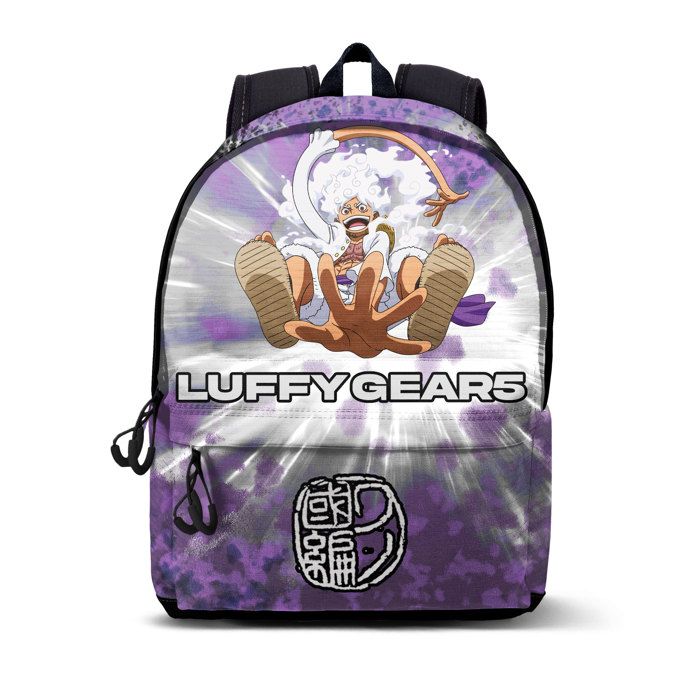 Sac à Dos One Piece Luffy Gear 5 FAN HS 2.2 – 24L, Lilas, Hydrofuge, 31x44cm, Poche Ordinateur