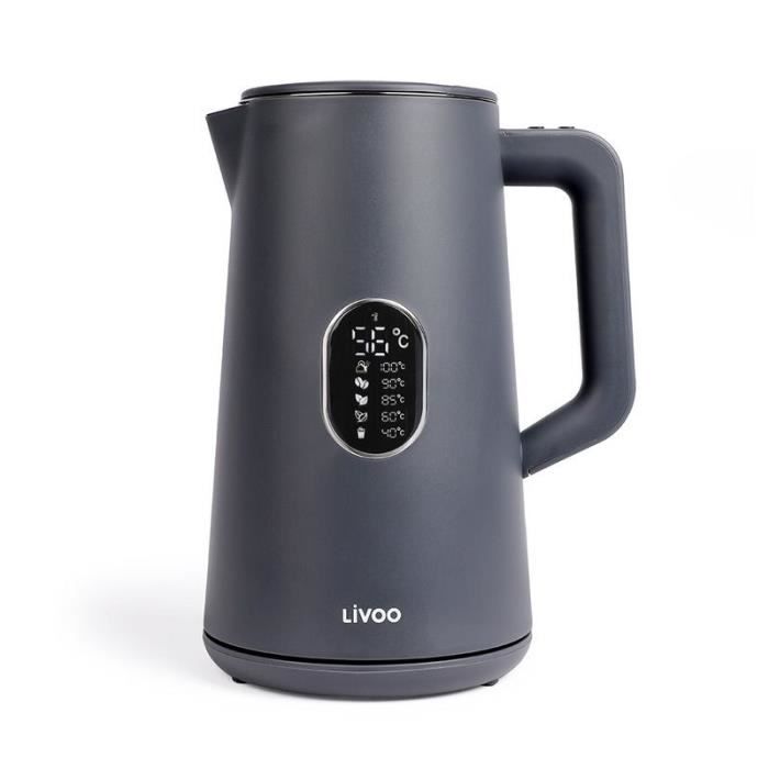 LIVOO DOD165 Theiere - Bouilloire electrique - sans fil - Gris | Leroy LIVOO DOD165 Theiere - Bouilloire electrique - sans fil - Gris | Leroy