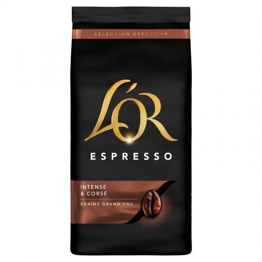 LOT DE 6 - L'OR Espresso Café en grains Forza - Paquet de 500g