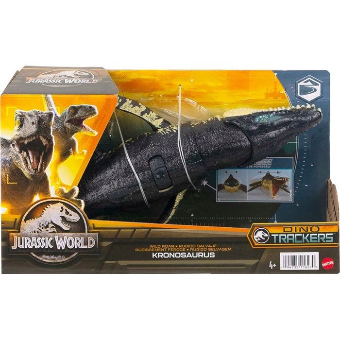 Meilleurs prix pour Dinosaure Kronosaurus 28 cm Articule Et Sonore Jurassic World Dino Trackers Set Animaux Prehistorique 1 Carte Tigre