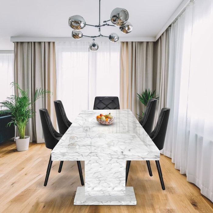 Table Extensible Mustang Effet Marbre Achat Vente Console