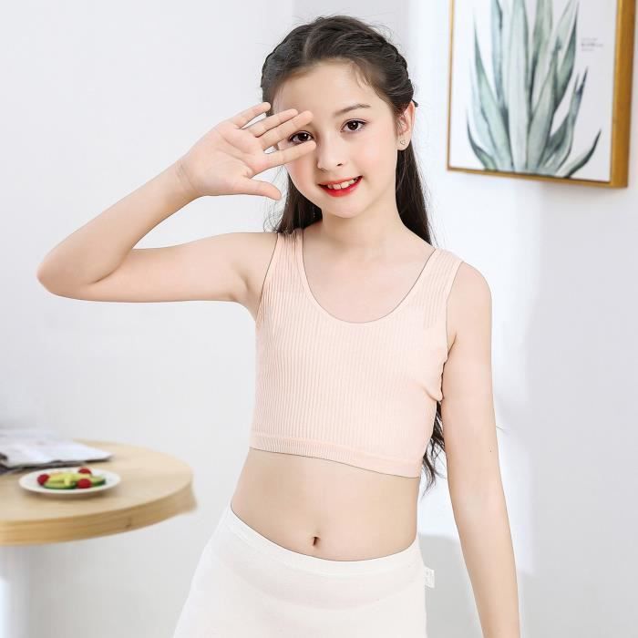 Lot De 5 Débardeurs Sans Manches Pour Femme/fille - Coton, Bretelles Fines - Soutien-gorge D'entraînement