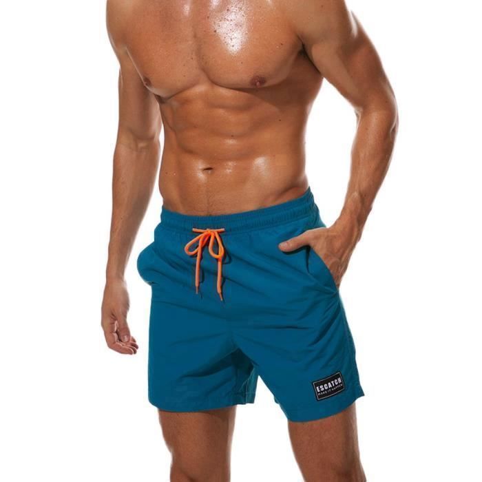 INSFITY Maillot de Bain Homme Short de Plage Natation Pantalon Court de ...