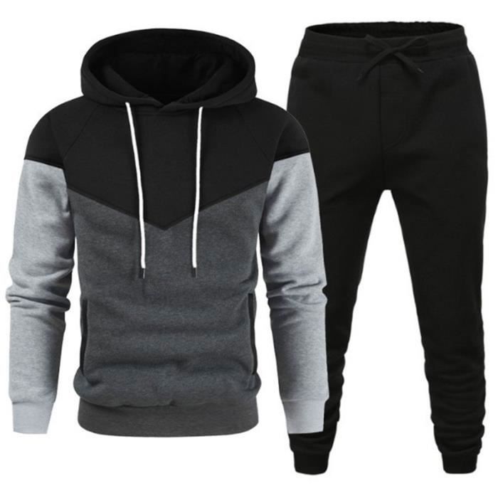 Ensemble Homme pour Sport, Ensemble Chaud Décontractée Sweatshirt