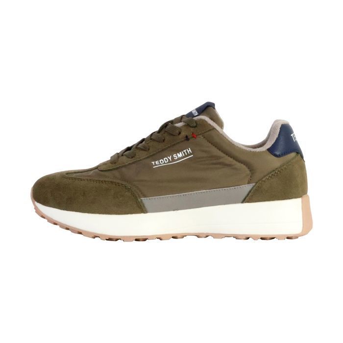 Teddy smith Basket Cuir Teddy Smith - Khaki