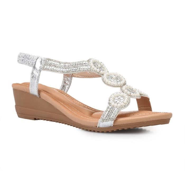 sandales compensées la modeuse