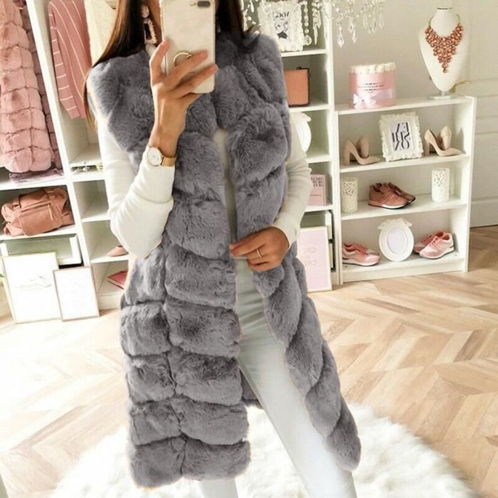 Gilet fourrure renard clearance