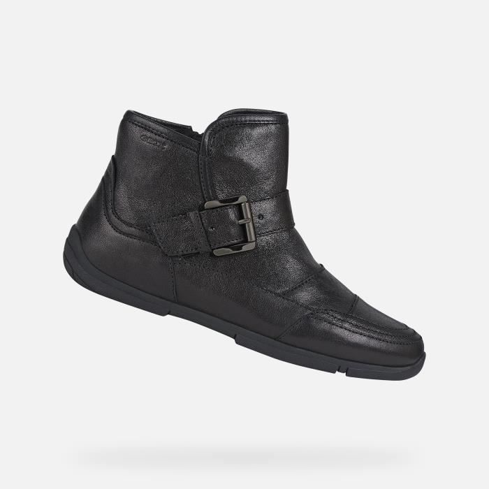 Geox bottines noires femme sales