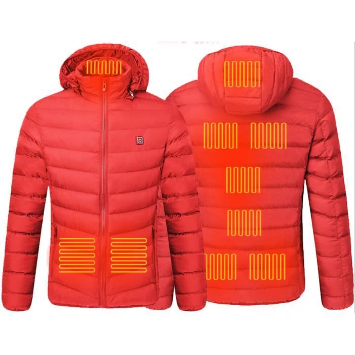 Veste Chauffante Homme,Veste Chauffante électrique Veste Chauffant USB  Vêtements Chauffant électrique Hiver Manteau- sans Batterie-L - Cdiscount  Appareil Photo