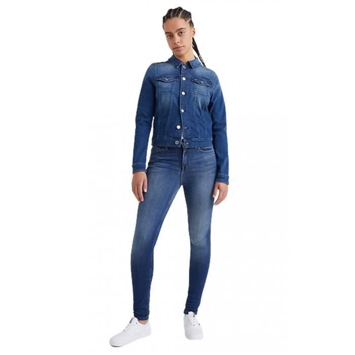 Veste Tommy Jeans Femme Veste En Jean Tommy Jeans Femme Coton Bio