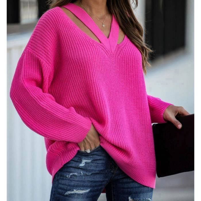 Gros pull rouge new arrivals femme