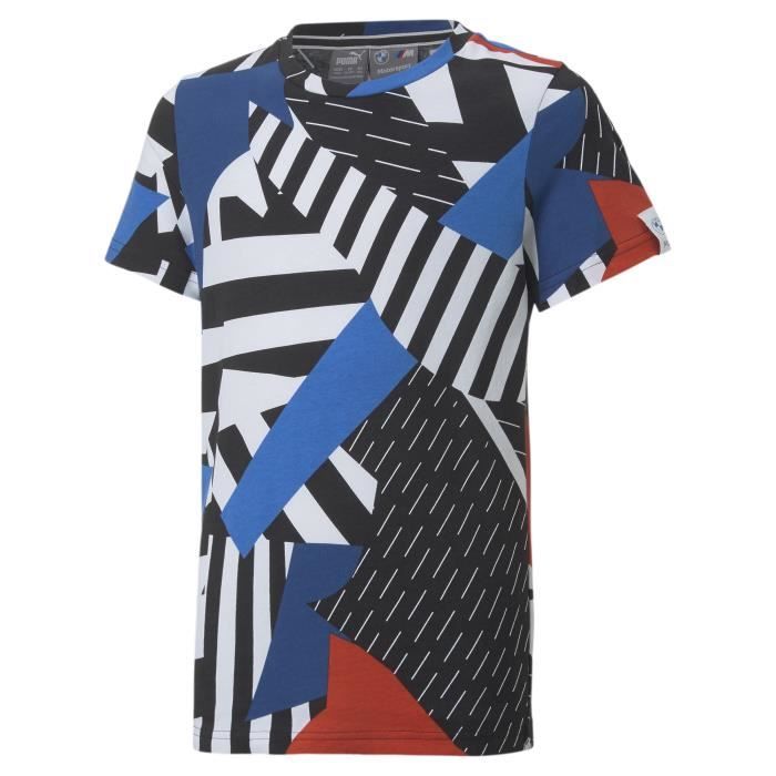 T shirt enfant Puma BMW MMS AOP blanc Blanc Cdiscount Pr t