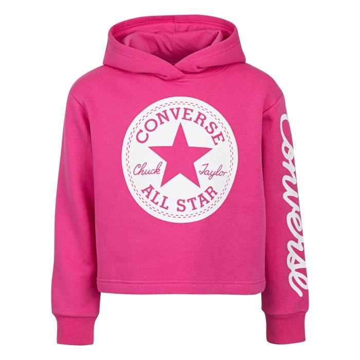 Sweat Capuche Enfant Converse Chuck Patch Rose Cdiscount Pr t