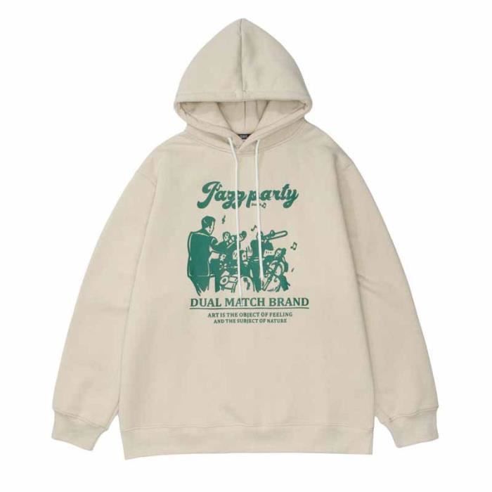 Hip hop sweat capuche homme sweat streetwear 2023 harajuku vintage a capuche sweatshirt pull hiver veste a capuche couple Beige Cdiscount Pret a Porter