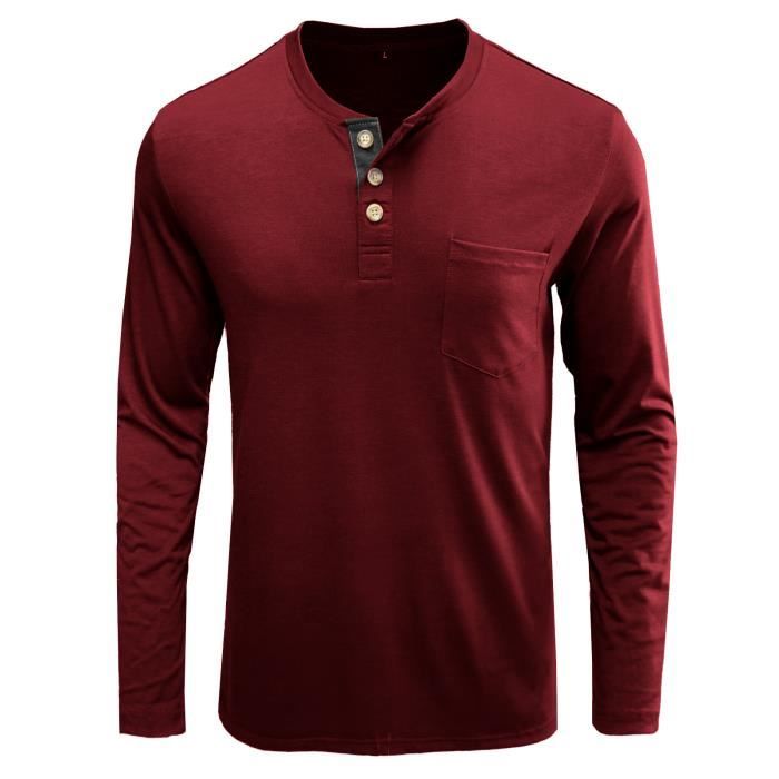 T-Shirt Homme Duluth Trading Co. Marron - Manches Longues Poche - Taille XL Neuf Étiquettes