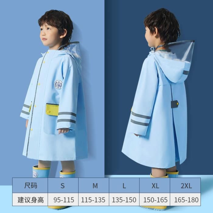 Poncho de pluie enfant écoresponsable, imperméable, mixte - Cap Lizard LE TEMPS