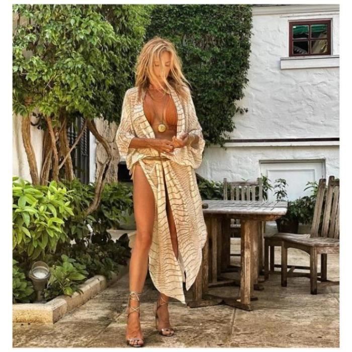 Cardigan Kimono Léger En Mousseline De Soie Pour Femme – Parfait Pour La Plage Ou Les Sorties Décontractées