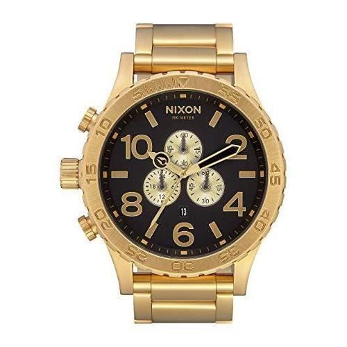 Nixon Homme Chronographe Quartz Montre avec Bracelet en Acier