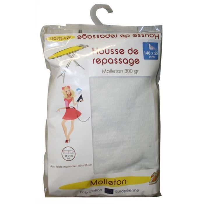 Housse De Repassage Colombo 140x55cm - 100% Coton, Rembourrage Molleton, Made In Italy