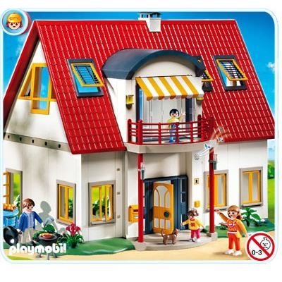 Playmobil - Villa Moderne - Jeu de construction avec 4 personnages et meubles de jardin