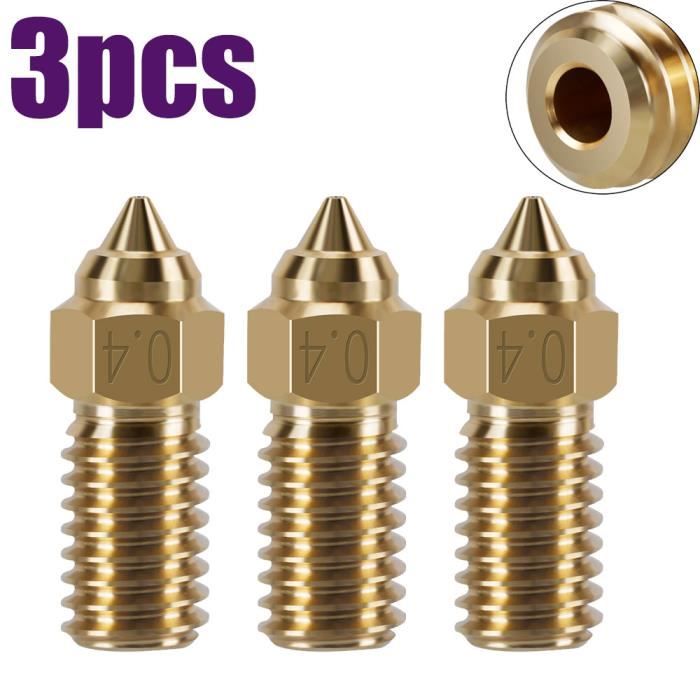 Lot De 4 Buses MK8 En Acier Inoxydable Pour Imprimantes 3D