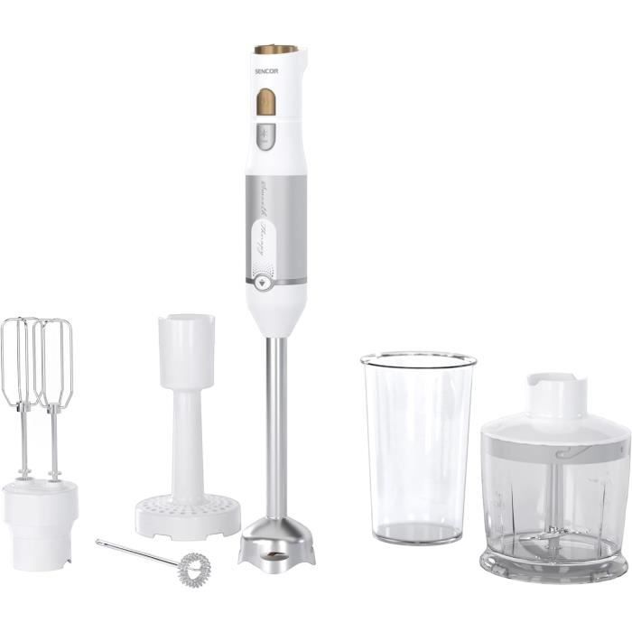 Mixeur Plongeant Multifonctions 3en1 avec Bol 0.6L 200W Techwood TMS