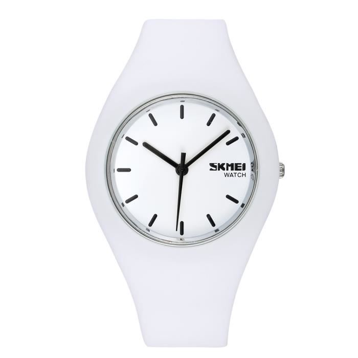 Bracelet De Montre 24 Mm En Silicone Blanc Pour L'entraînement Actif