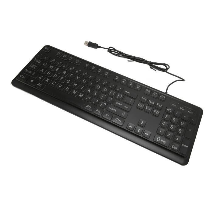 Clavier USB Confort GeneralKeys Avec Grandes Touches Contrastées - KT7335 - Neuf Sous Emballage