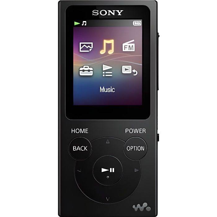 Lecteur Audio Portable Walkman SONY 8Go Noir - Mémoire Flash, USB 2.0, Ecouteurs inclus