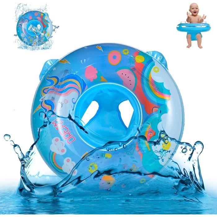 Bouée Bébé Avion Gonflable - Pour Piscine Et Plage - Enfants 6 Mois+ - PVC Sécurisé - Avec Klaxon