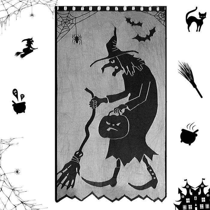 Housse De Porte De Garage Halloween – 7x16 Pieds – Crâne Effrayant – Neuf