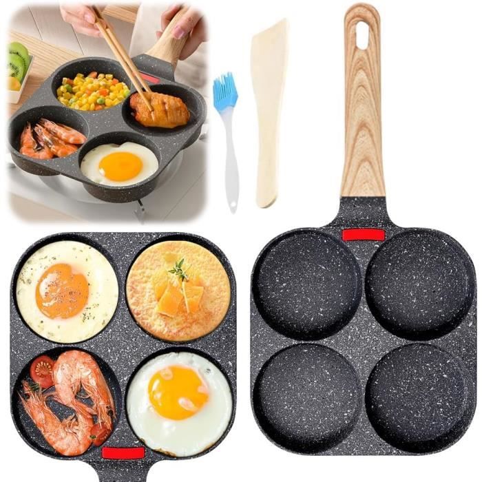 Poêle à œufs Au Plat Smiley 26cm - 7 Motifs Pour Enfants, Induction Compatible