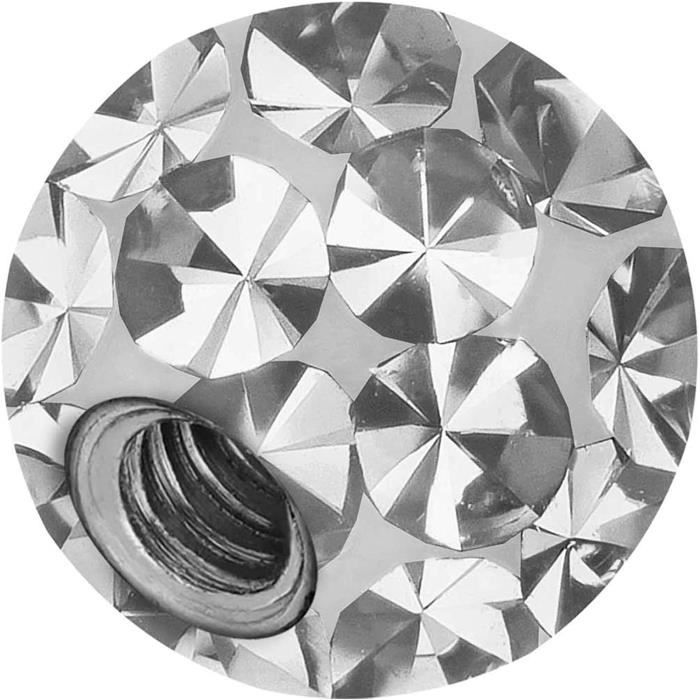 Boule à Visser En Titane Pour Piercing - Filetage 0,9 Mm, Tailles 2-5 Mm, Couleurs Or/noir/argent/rose, Grade 23 Hypoallergénique