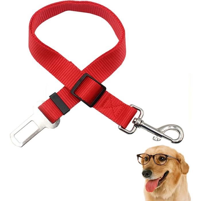 Ceinture De Sécurité Pour Chien Voiture - Longueur Réglable 71-83 Cm - Avec Boucle élastique Et Réfléchissante - Noir - 8