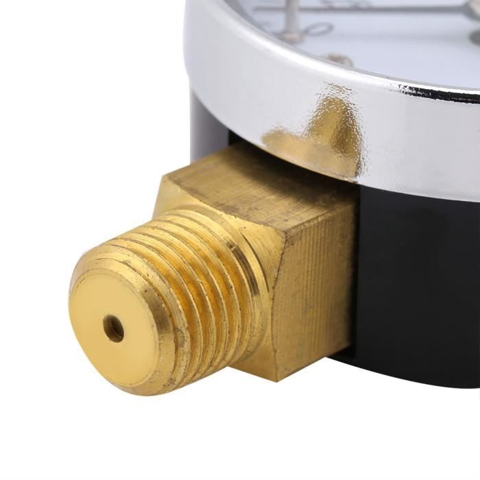 Mini Manomètre Basse Pression 0-15 Psi / 0-1 Bar – Laiton Robuste 1/4" BSPT Pour Air, Eau, Huile