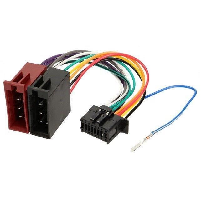 Cable adaptateur ISO autoradio Pioneer DEH-4400BT DEH-4400HD DEH-4500BT  DEH-4600BT - Cdiscount Auto