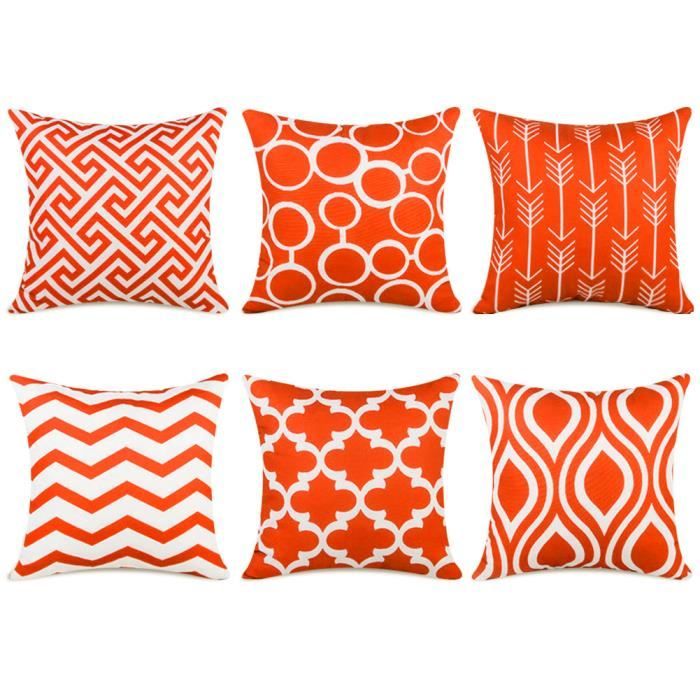 coussin orange