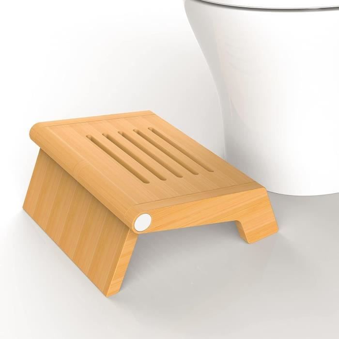 Tabouret de Toilette en Bambou Marche Pied Toilette Réglable Toilette  Tabouret en Bois Physiologique Squatty Potty Tabouret WC 7-9 Pouces pour  Adultes et Enfants : : Cuisine et Maison