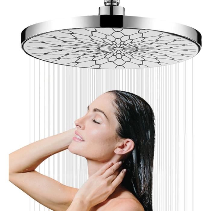 Weirun Pommeau De Douche Fixe à Haute Pression Réglable 5 Cm