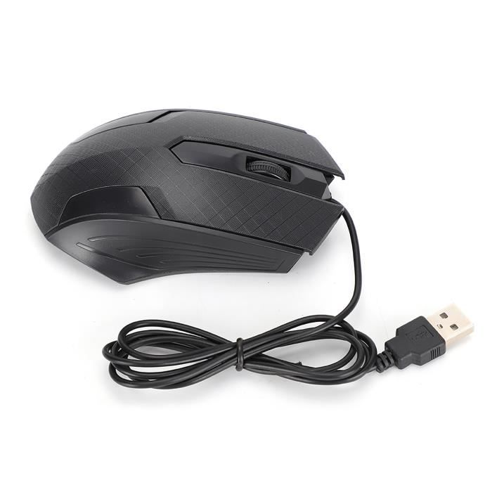 VINGVO Souris dordinateur Outil informatique professionnel dordinateur portable de bureau de souris filaire 2400dpi Conception